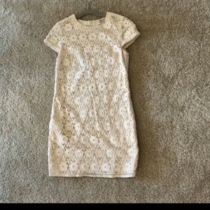 White Eyelet Juicy Couture shift dress EUC size 6